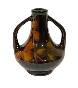 Attributed Weller Signed Art Pottery vase 2 handles