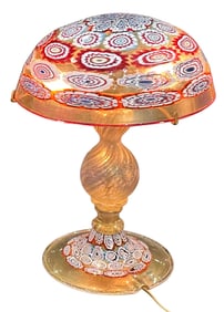 Large Murano Millefiori Lamp with extensive murrine decortation