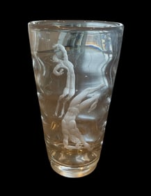 Orrefors Vicke Lindstrand DUAL Diver vase circa 1930's