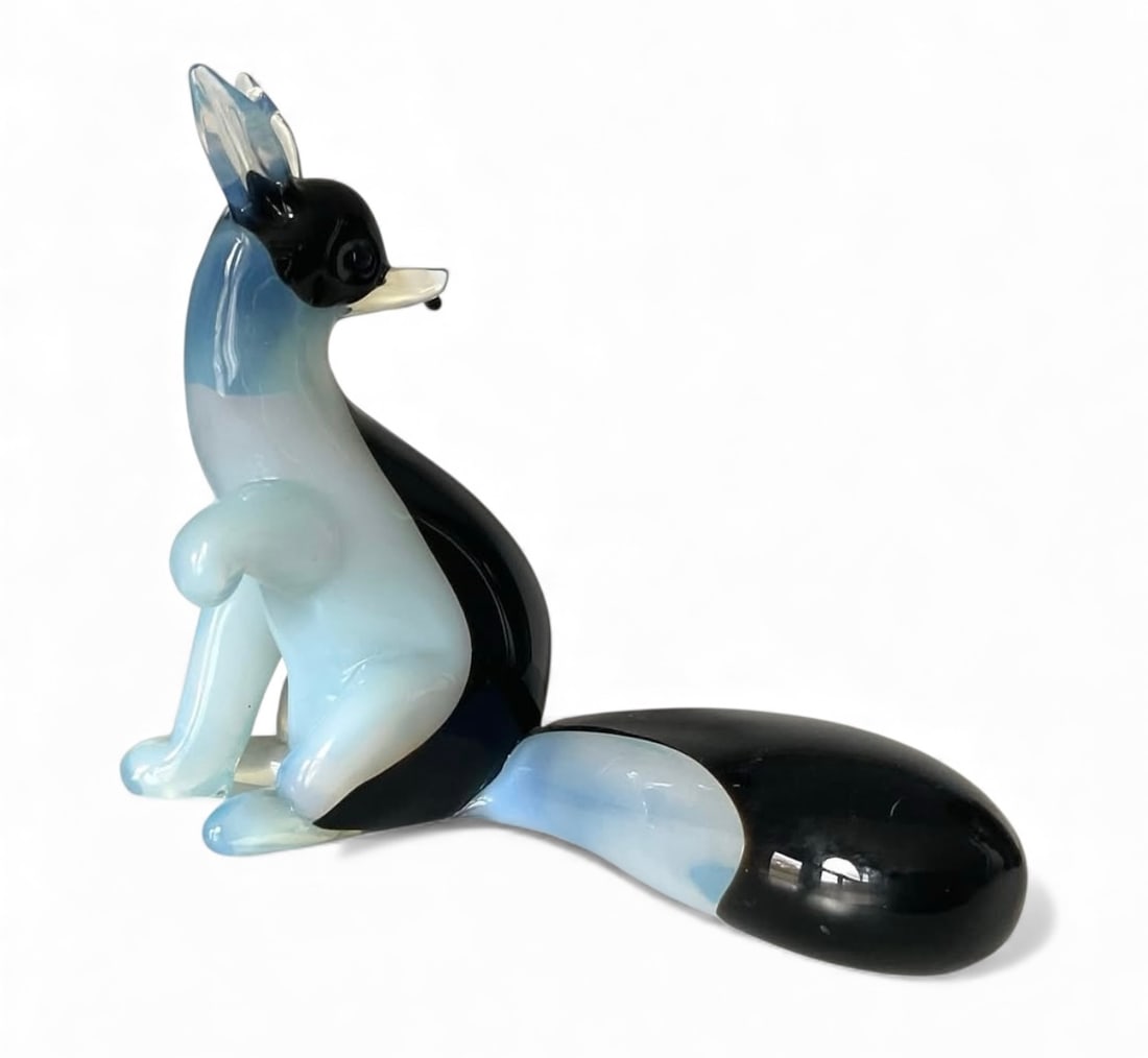 Seguso Vetri D'Arte Model 9607 Fox Sculpture: Seguso Vetri D'Arte Model 9607 Fox Sculpture