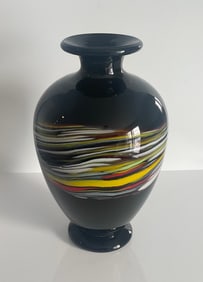 Gianni Versace designed vase signed and made by Archimede Seguso