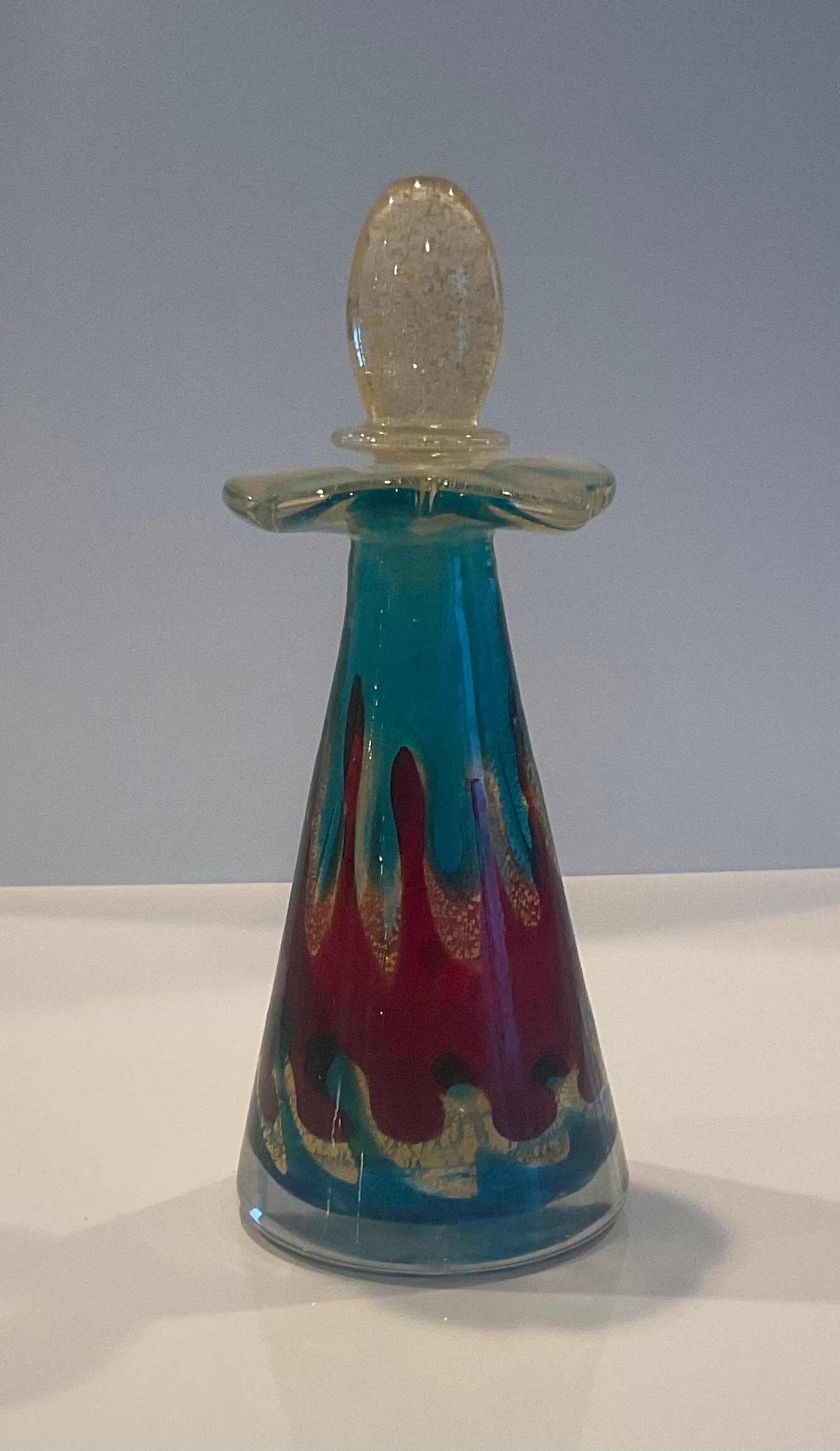 RARE Fratelli Toso Murano decanter bottle circa 1950's (1 of 3)