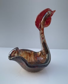 Dino Martens Aureliano Toso Model 5372 Rooster sculpture