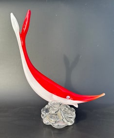 Aureliano Toso labeled fish sculpture