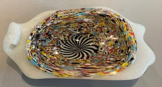 Dino Martens Aureliano Toso Model 5945 Oriente bowl with pulegoso