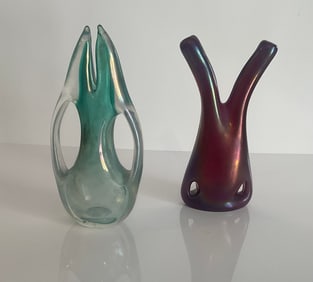 PAIR AVEM Anse Volante Vases