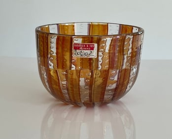 Ercole Barovier Barovier and Toso Parabolici bowl circa 1950's