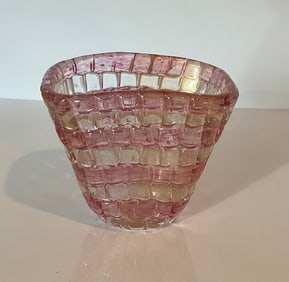 Ercole Barovier Barovier and Toso Tessare Aquamare vase circa 1930's