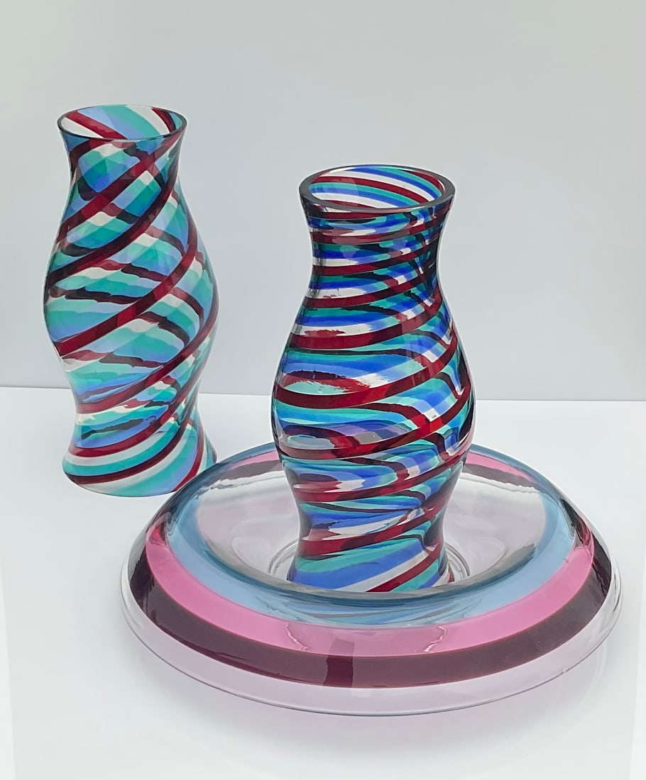 Fulvio Bianconi model 2759 bowl with two shades model 2756 (1 of 6)