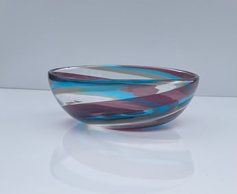 Fulvio Bianconi Venini art glass bowl