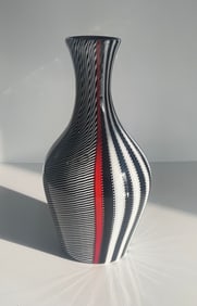 Gianni Versace Venini 1997 Smoking Vase Signed and dated