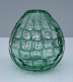 Tobia Scarpa model 8532 Occhi Vase signed with circular acid signature circa 1960