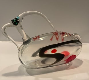 Ermanno Nason Signed and dated abstract murano sculpture