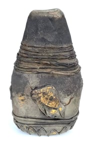 Ermanno Nason Cenedese Corroso glass vase with bull decoration