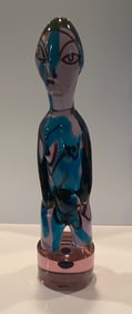 Ermanno Nason Homage Kokoschka Large art glass figure