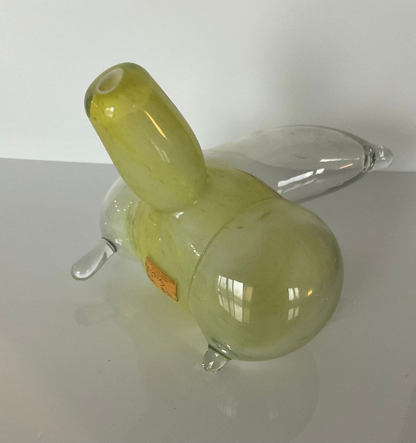 Marvin Lipofsky Artist signed studio glass sculpture: Marvin Lipofsky Artist signed studio glass sculpture