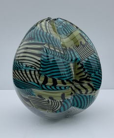 Lino Tagliapietra Artist Signed and dated studio glass vase