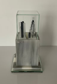 Emily Brock 1990 studio glass Skyscraper Sculpture