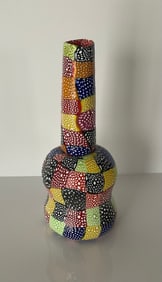 Richard Marquis Studio Glass Patchwork Murrine Vase