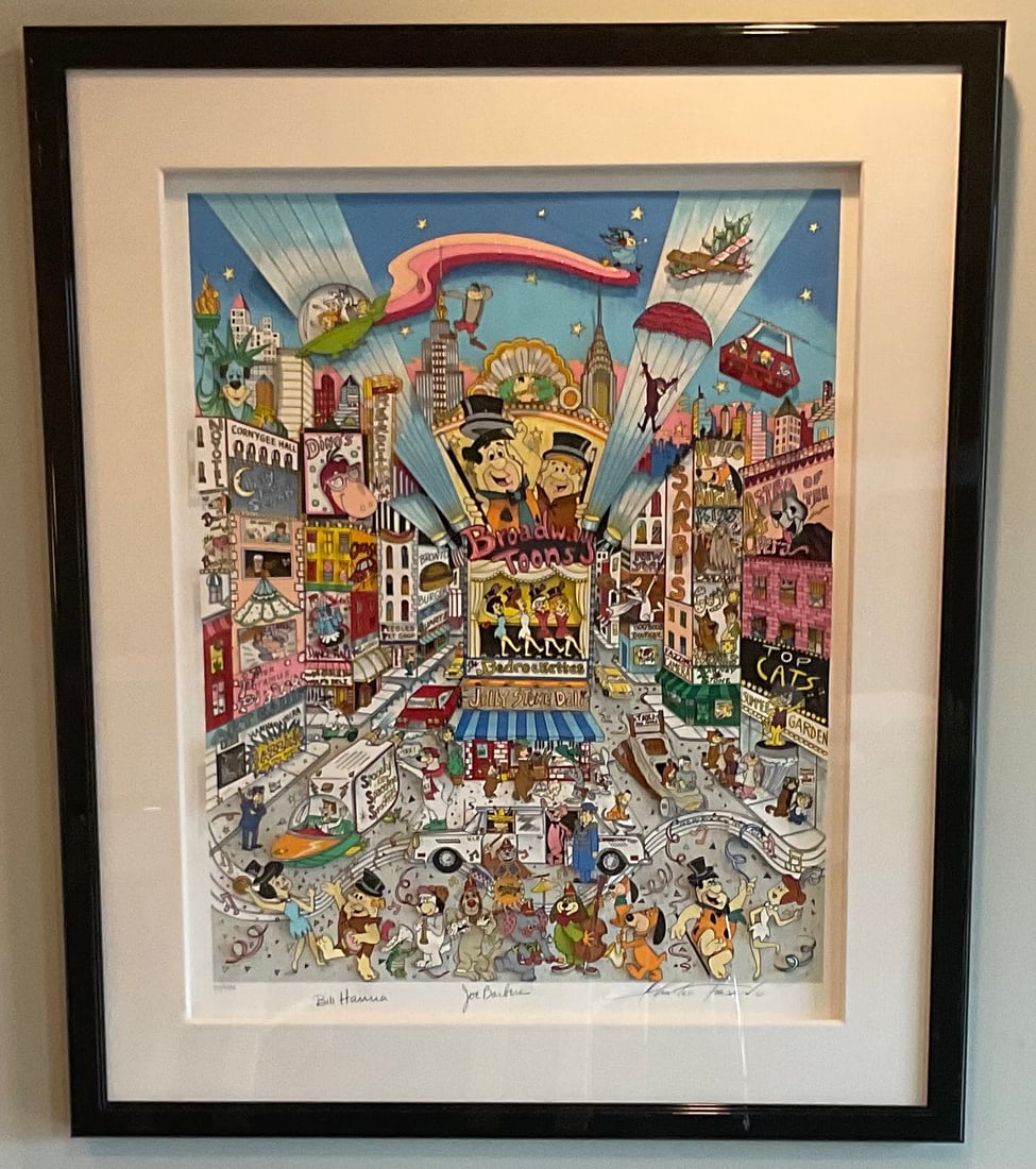 Charles Fazzino Hanna Barbera Broadway tunes numbered 99 of 400. (1 of 5)