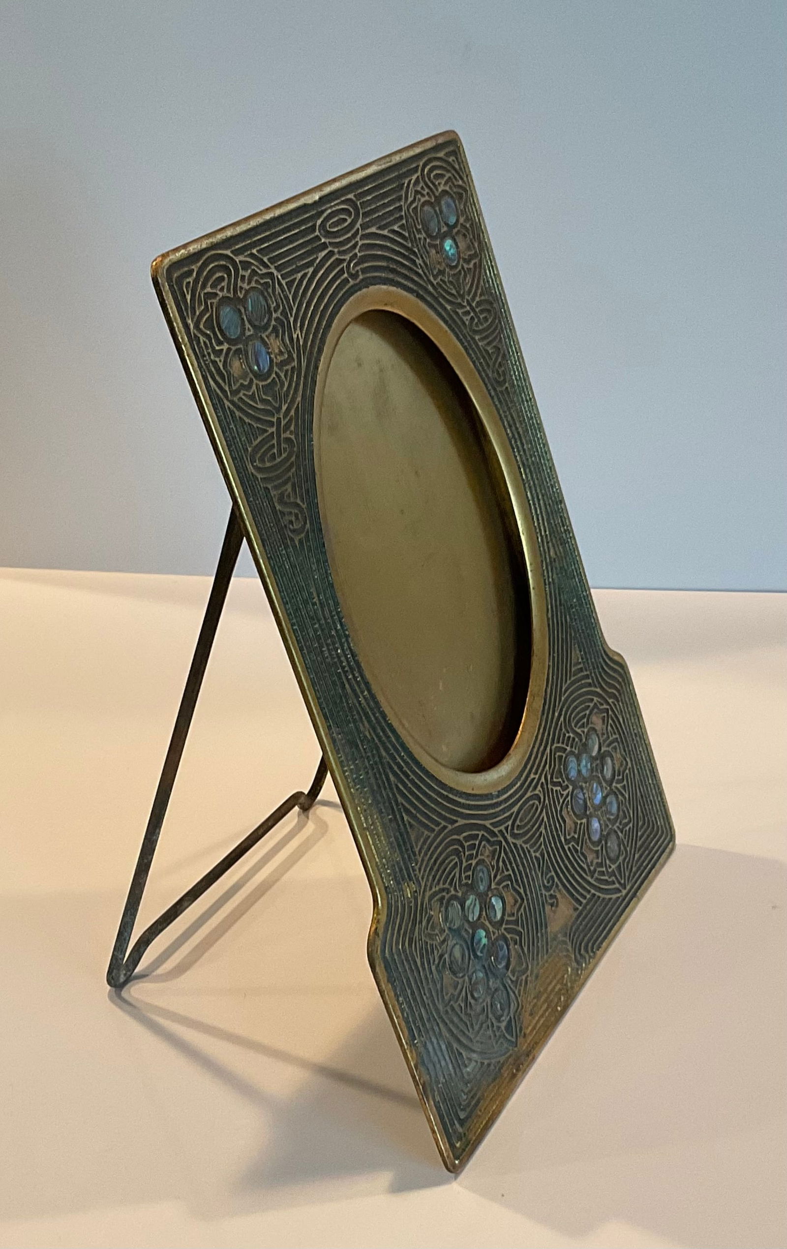 RARE Tiffany Studios Signed Abalone frame - 6