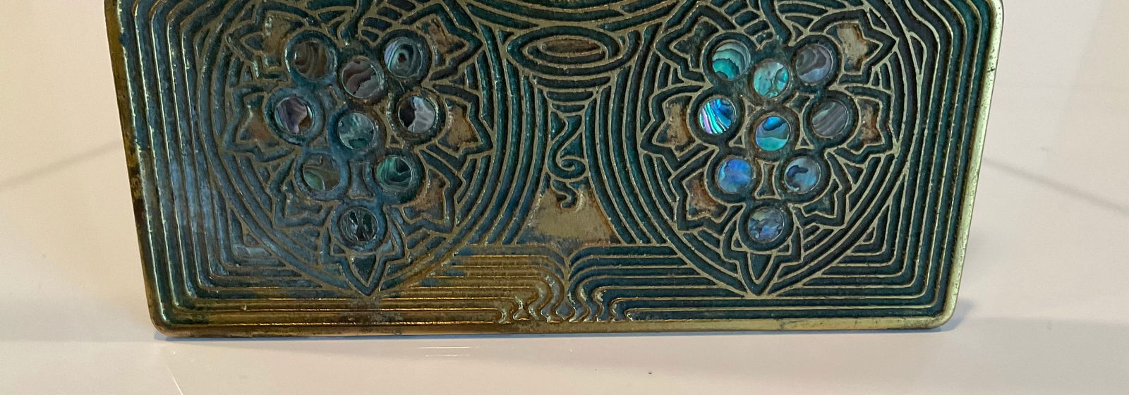 RARE Tiffany Studios Signed Abalone frame - 9