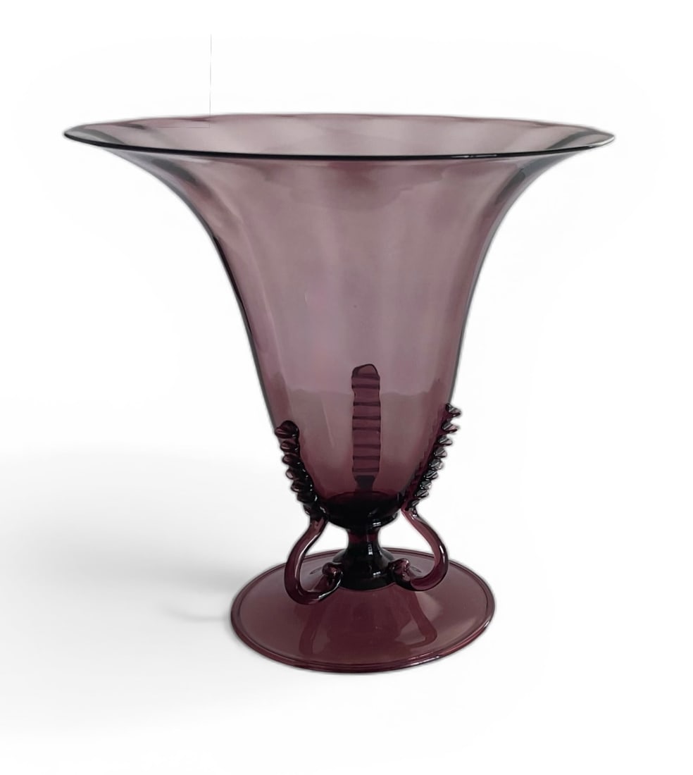 Vittorio Zecchin MVM Cappellin Attributed soffiati vase circa 1930 (1 of 5)