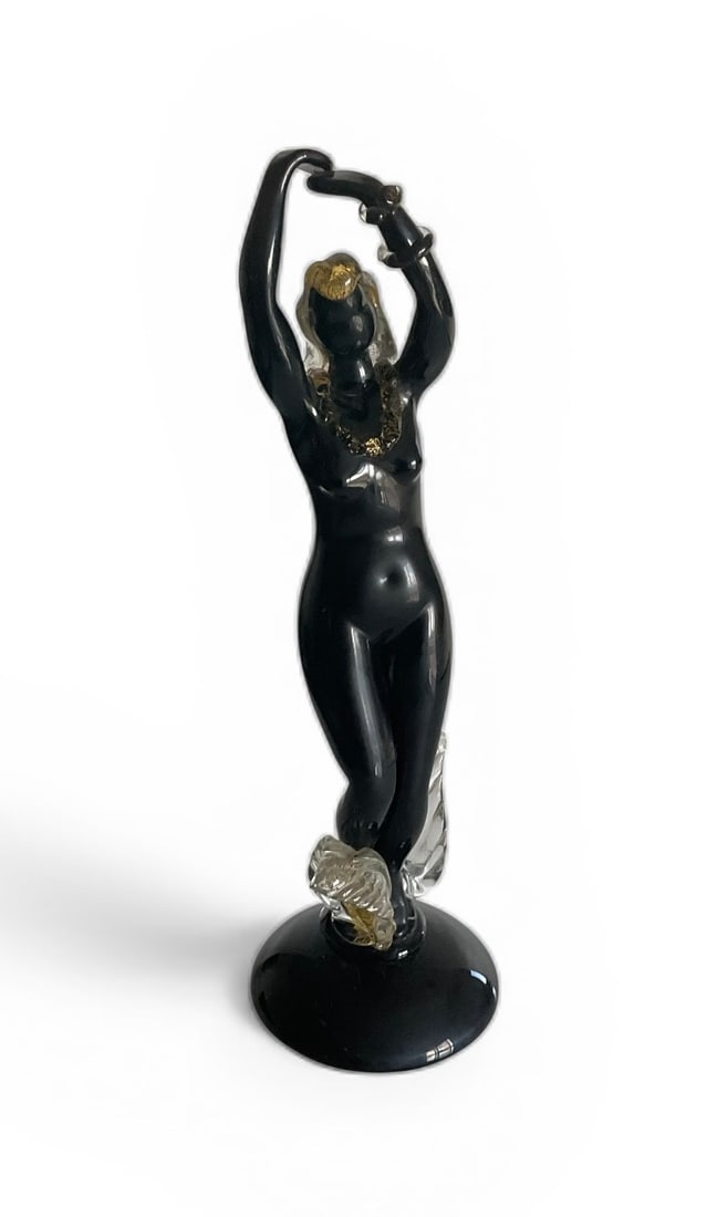 Alfredo Barbini for Pauly Murano Art glass figure of a nude signed with original label (1 of 1)