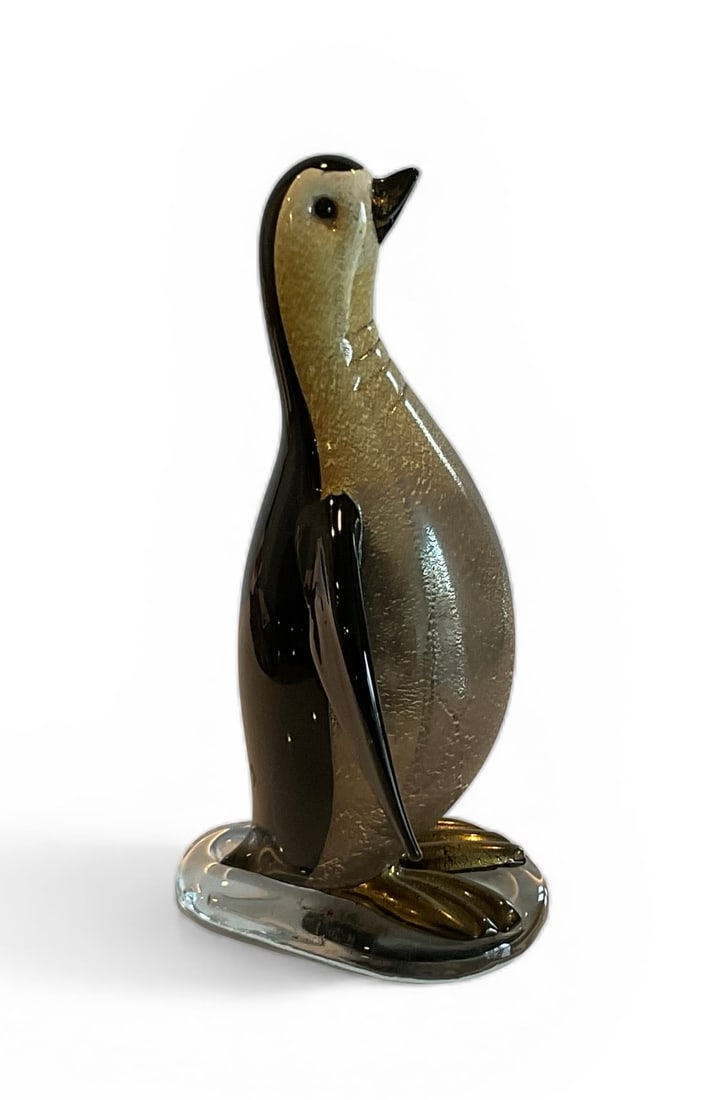 Alfredo Barbini Murano art glass sculpture of a penguin (1 of 1)