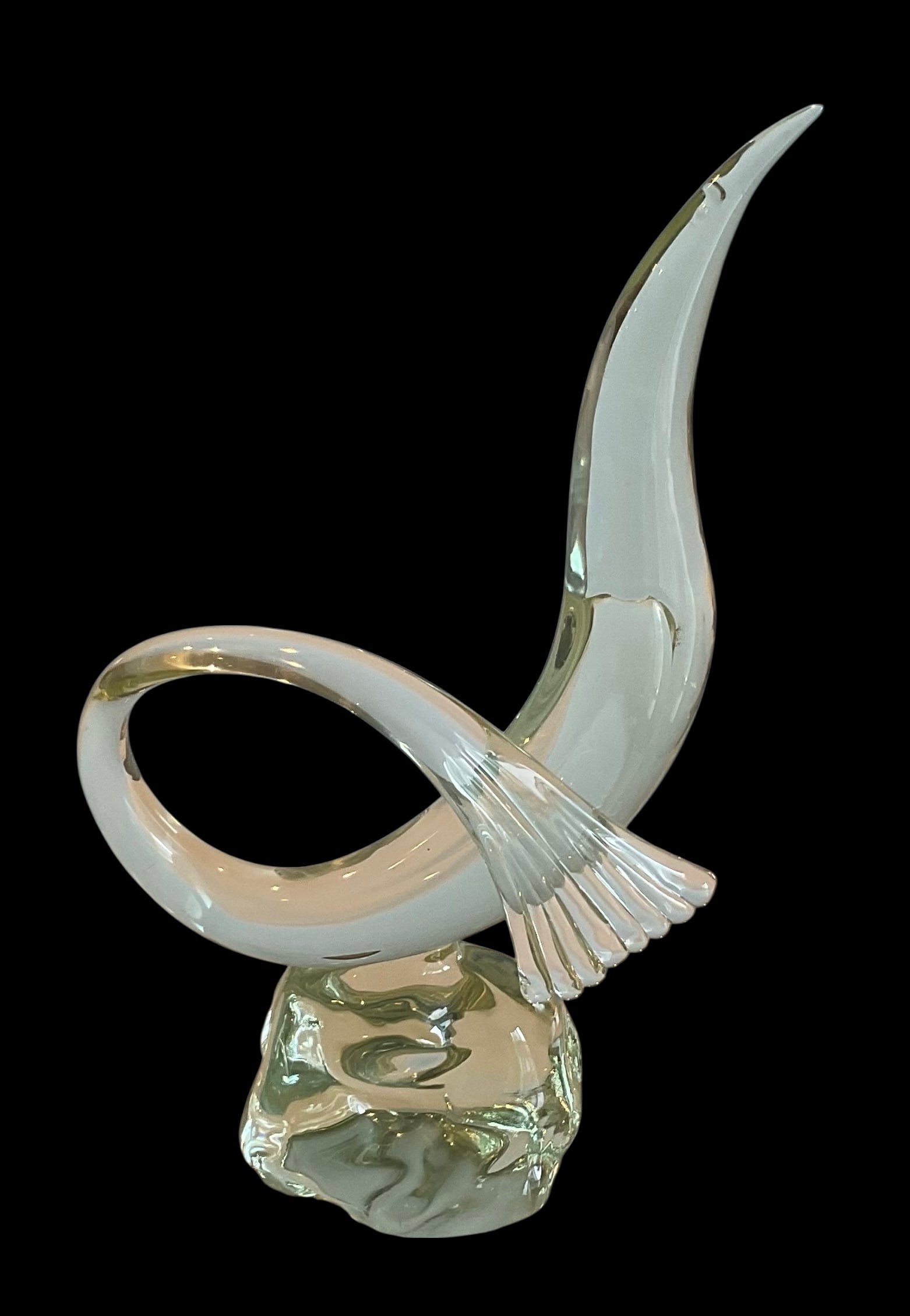 Luciano Gaspari Salviati Murano Art Glass bird sculpture signed (1 of 5)