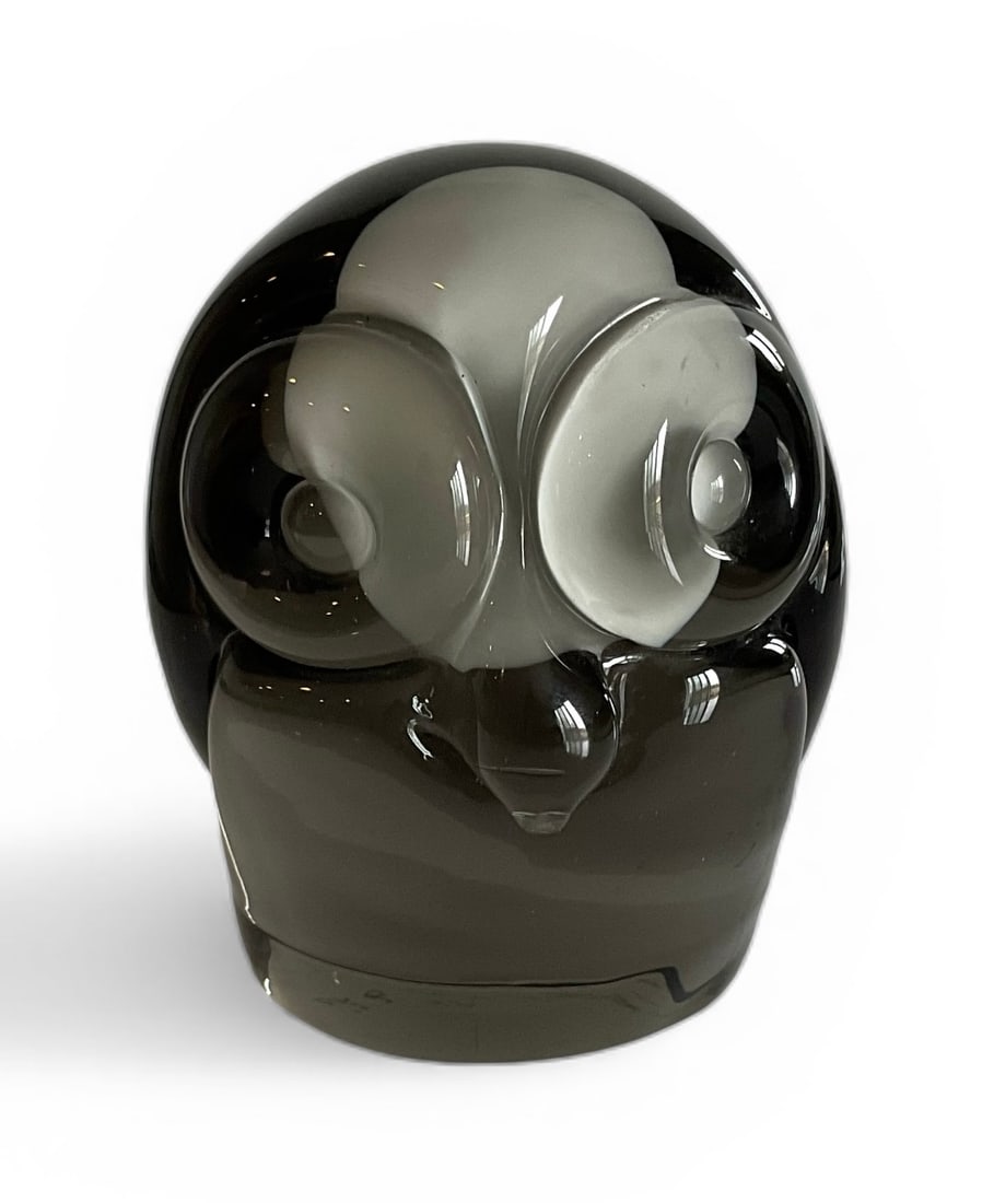 Livio Seguso Murano sommerso signed owl sculpture (1 of 1)