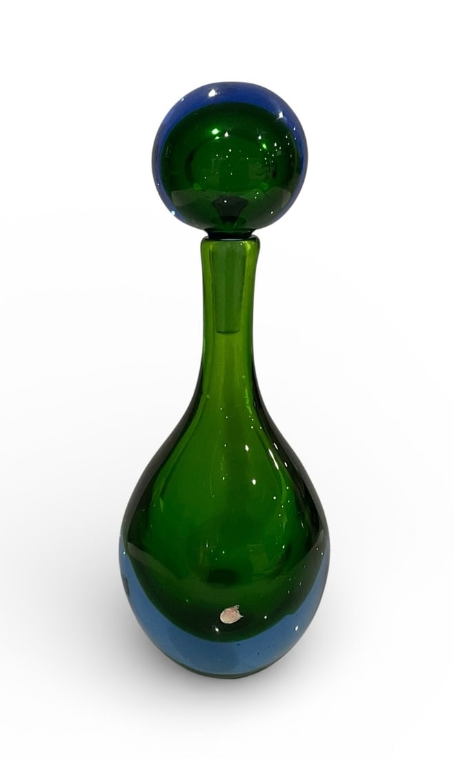 Seguso Vetri D Arte attributed murano sommerso decanter: Seguso Vetri D Arte attributed murano sommerso decanter