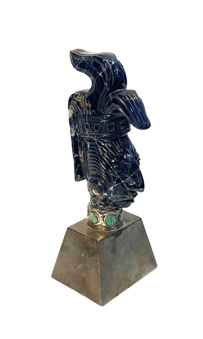 Signed Los Castillo Lapis and Sterling sculpture (1 of 1)