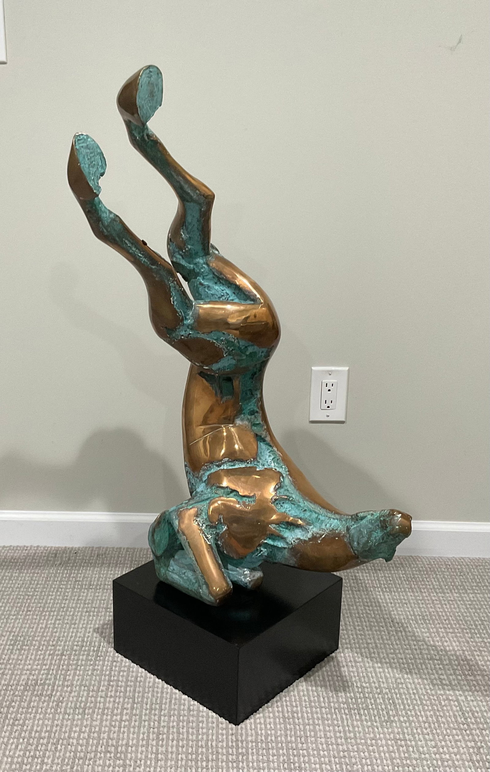 Max squillace (1946-2015) Italian Large Bronze sculpture of a horse - 6