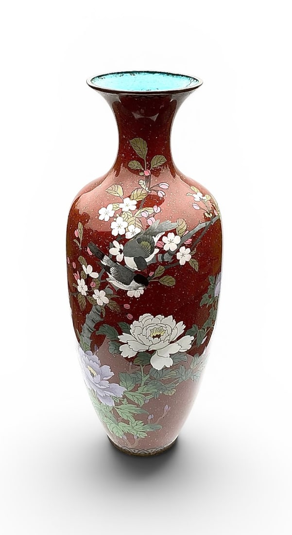 LARGE 19th Century to Early 20th Century Japanese Cloisonne vase (1 of 1)