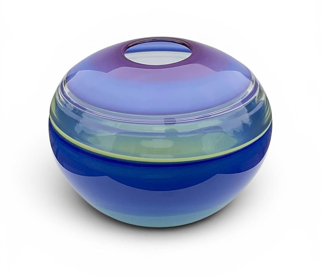 Sonja Blomdahl Signed and Numbered studio art glass vase (1 of 1)