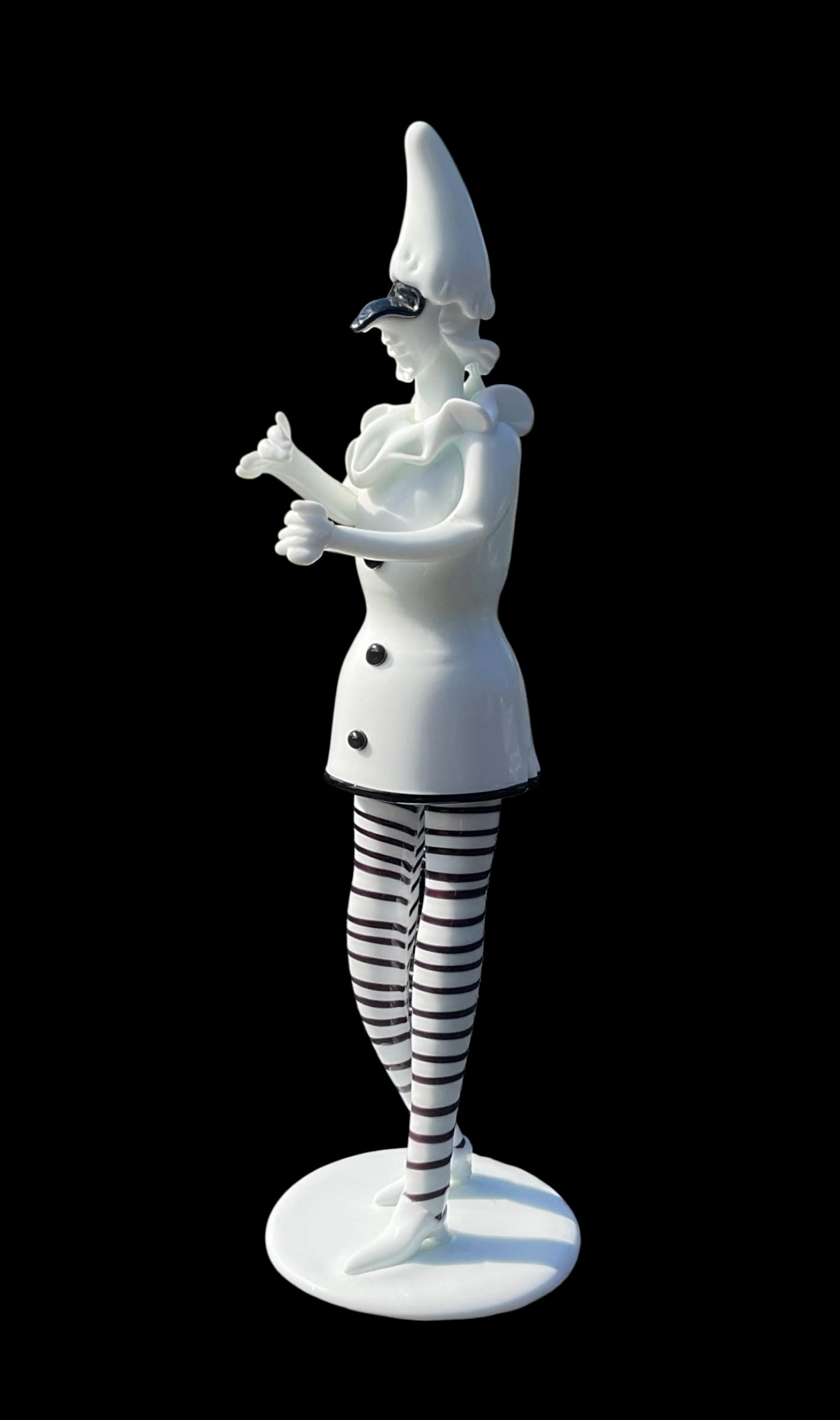 Fulvio Bianconi (1915-1996) Signed Murano Art Glass Figure Commedia Del Arte (1 of 1)