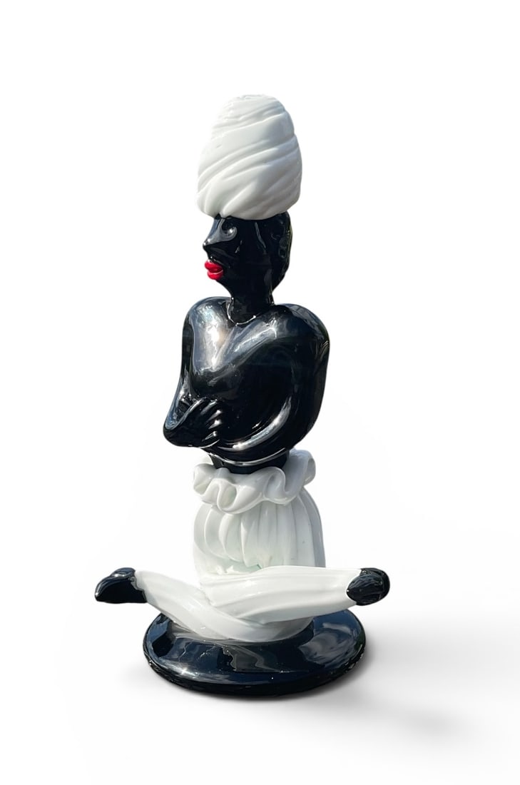 Fulvio Bianconi (1915-1996) Signed Murano Art Glass Figure Commedia Del Arte (1 of 1)