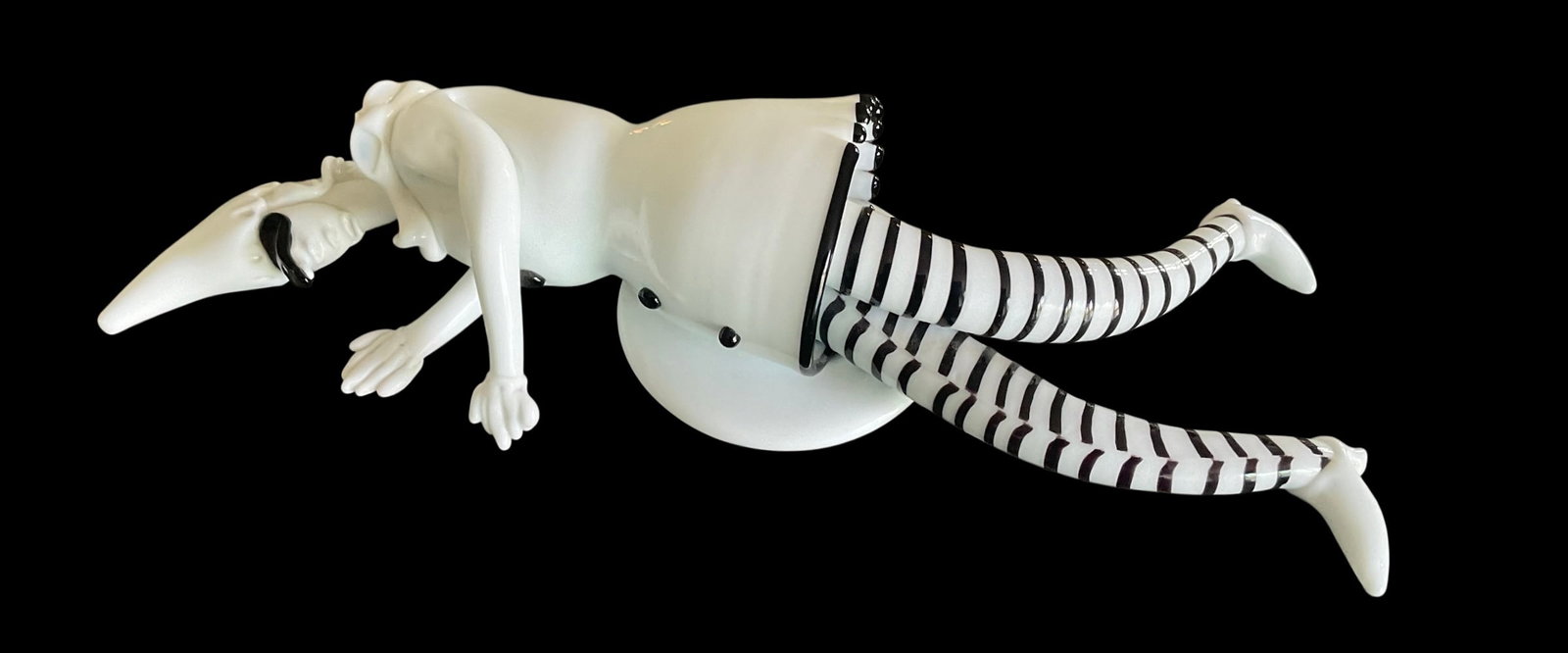 Fulvio Bianconi (1915-1996) Signed Murano Art Glass Figure Commedia Del Arte (1 of 1)