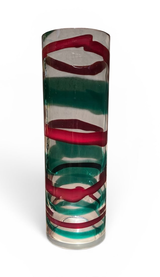 Fulvio Bianconi (1915-1996) LARGE Fasce Orrizontali vase for Venini Signed and dated 1996 (1 of 1)