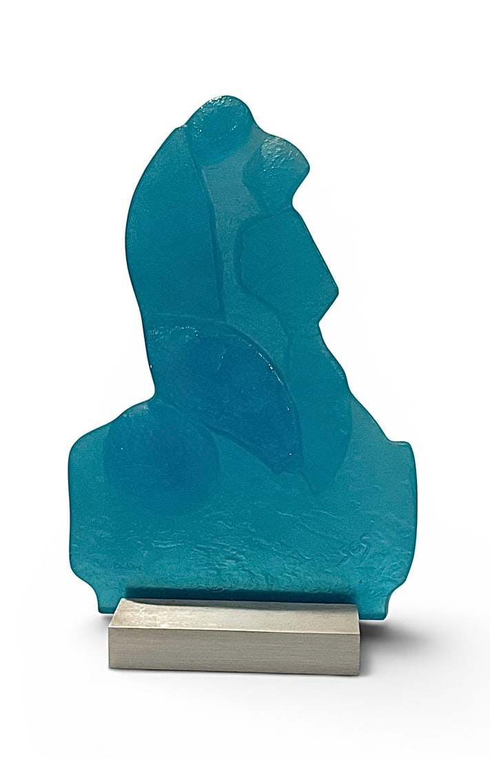 Gilbert See Daum France Confidence sculpture in pate de verre glass (1 of 1)