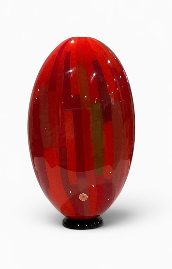 Seguso Viro Bruciato Limited Edition Murano art glass patchwork vase number 19 of 101 (1 of 1)