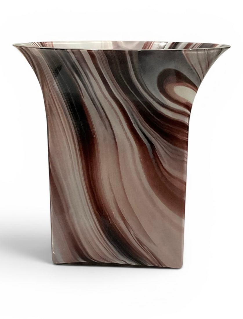 LARGE Sergio Asti for Venini Demodes vase with original Venini signature circa 1970s (1 of 1)