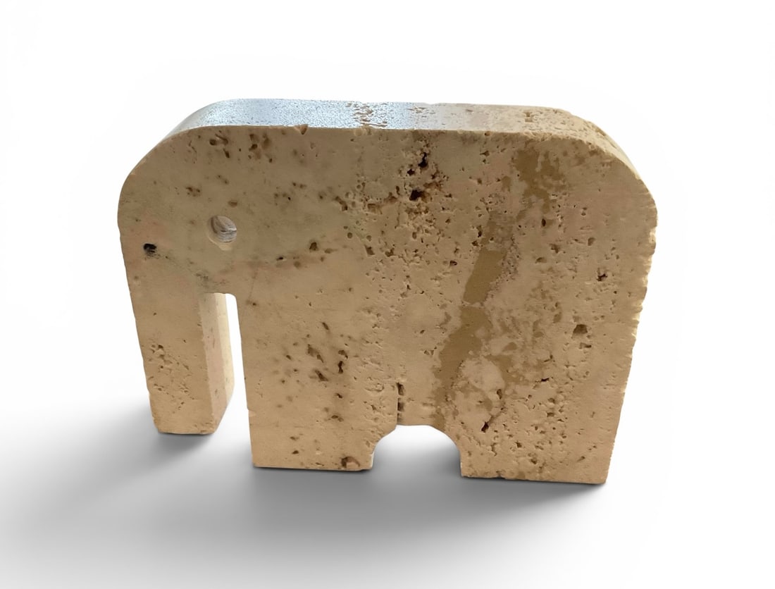 Fratelli Manneli elephant sculpture in Travertine circa 1970’s Italy (1 of 3)