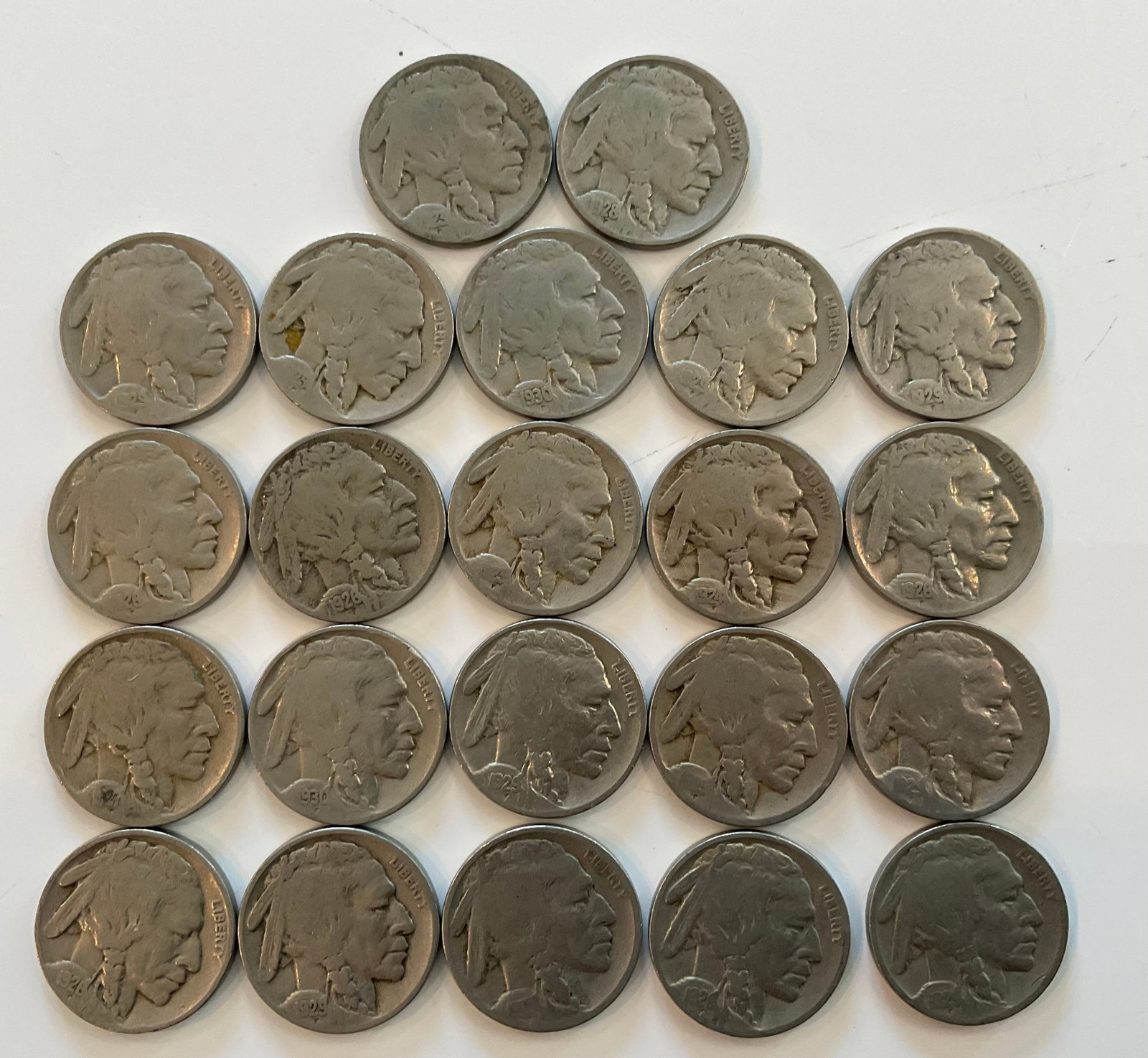 Group of 22 Buffalo Nickels (1 of 1)