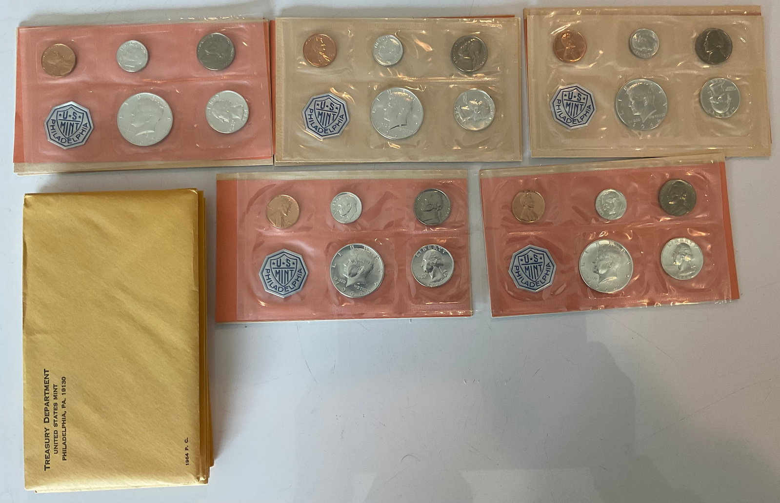 Group of 5 1964 Proof sets original packaging (1 of 1)