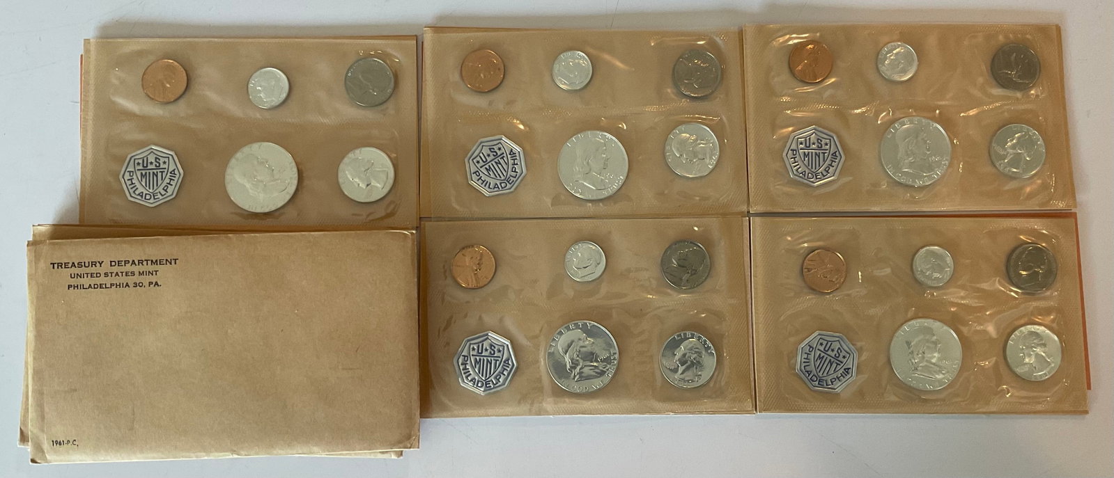 Group of 5 1961 Proof sets original packaging (1 of 1)