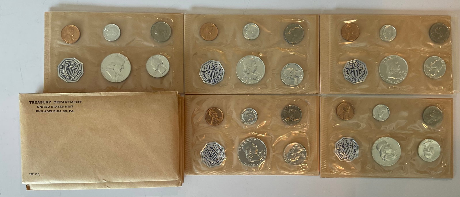 Group of 5 1961 Proof sets original packaging (1 of 1)