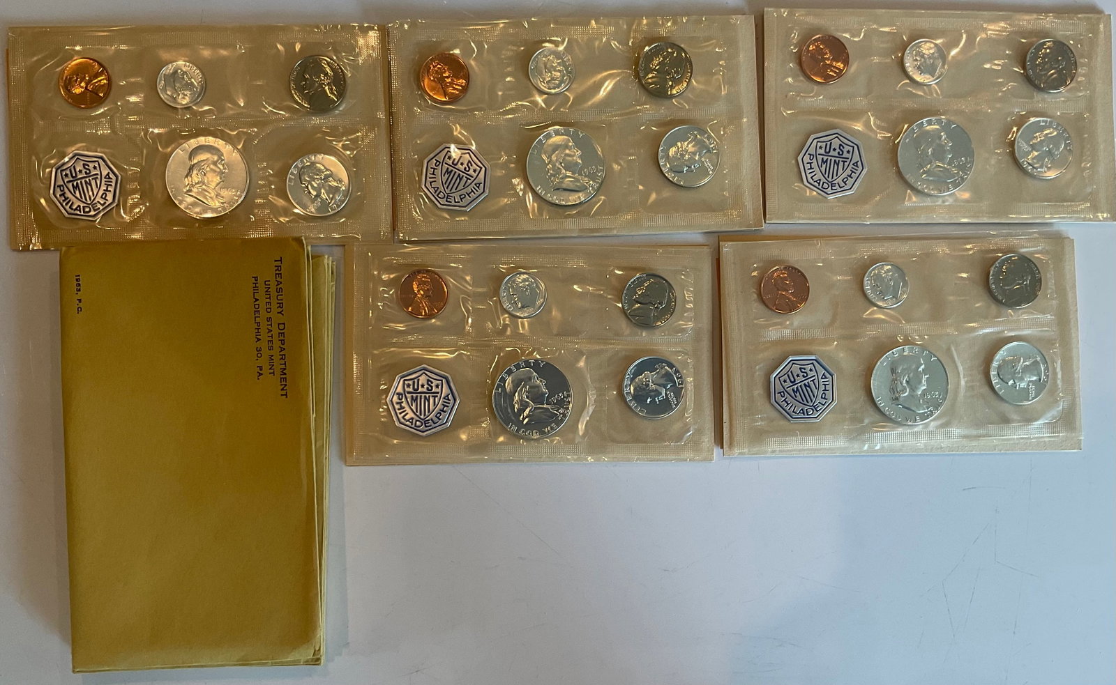Group of 5 1963 Proof sets original packaging (1 of 1)