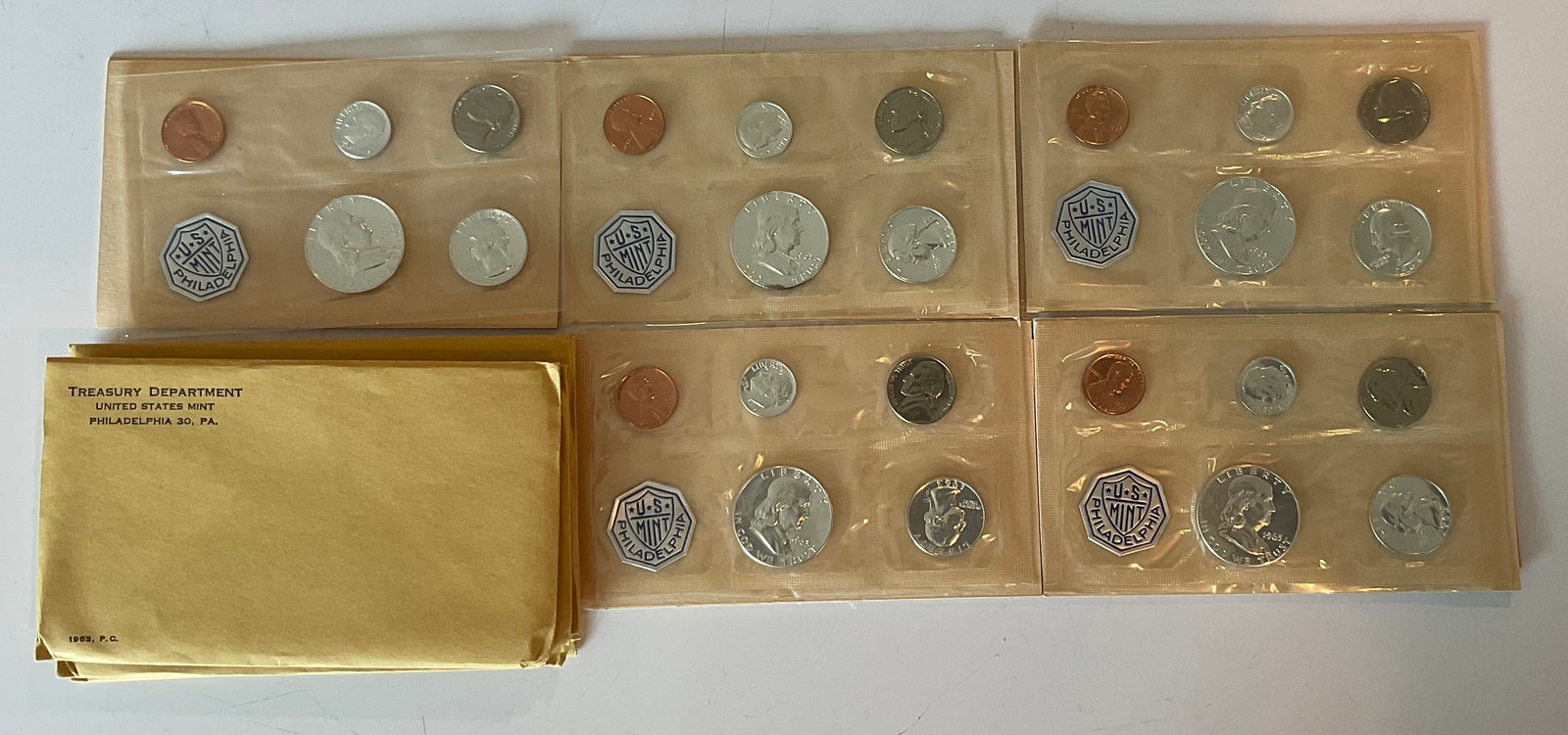 Group of 5 1963 Proof sets original packaging (1 of 1)